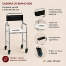 Kit Cadeira de Rodas + Cadeira de Banho