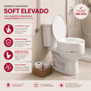 Assento Sanitário Soft Elevado com Tampa – Conforto e Segurança