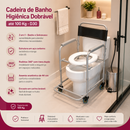 Cadeira de Banho Higiênica Dobrável até 100 Kg - D30