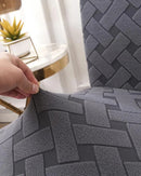 Capa de Cadeira em Jacquard com Elastano Ajustável e Lavável