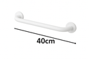 Barra de Apoio de Alumínio para Banheiro 40cm Cor Branco