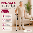 Bengala T Bastão com Altura Regulável até 90 Kg