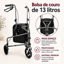 Andador D11 Dellamed – 3 Rodas Dobrável e Desmontável | Leve, Seguro e Prático | Até 100 Kg