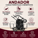 Andador D11 Dellamed – 3 Rodas Dobrável e Desmontável | Leve, Seguro e Prático | Até 100 Kg