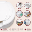 Assento Sanitário Soft Elevado com Tampa – Conforto e Segurança