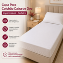 Capa Para Colchão Caixa de Ovo Impermeável - Solteiro