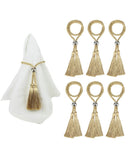 Conjunto de Anéis com 4 peças para Guardanapo com Borla