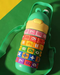 Copo Térmico Infantil com Canudo em Aço Inox