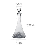 Decantador de Vidro Transparente Moderno para Vinho e Brandy Ideal para Festas e Jantares