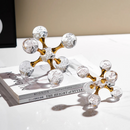 Decoração de Mesa Moderna com Bola de Cristal de Luxo