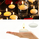 Discos de Velas Flutuantes Brancas