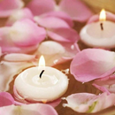 Discos de Velas Flutuantes Brancas