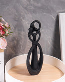 Escultura de Casal Abraçado Decoração Afetiva para Sala Quarto ou Escritório