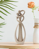 Escultura de Casal Abraçado Decoração Afetiva para Sala Quarto ou Escritório