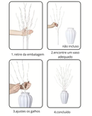 Galho Decorativo com Luzes LED Natal e Casamentos