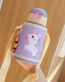 Garrafa Térmica Infantil 500ml em Aço Inox com Trava de Segurança