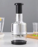 Picador Manual de Alho e Cebola Cortador de Alimentos com Lâminas de Inox