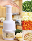 Picador Manual de Alho e Cebola Cortador de Alimentos com Lâminas de Inox