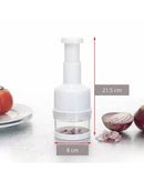 Picador Manual de Alho e Cebola Cortador de Alimentos com Lâminas de Inox