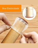 Protetores de Silicone para Pés de Cadeira com Feltro 360º  Kit 4 ou 24 Peças