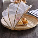 BambuFresh – Cesto de Bamboo com Cobertura de Tela Retrátil Protetor de Alimentos