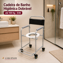 Cadeira de Banho Higiênica Dobrável até 100 Kg - D30