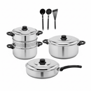 Chega de Panela Grudar  Conjunto Caçarola Paneflon 3 Peças + Espátula