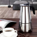 CremaLux – Cafeteira Italiana Premium em Aço Inox