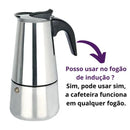 CremaLux – Cafeteira Italiana Premium em Aço Inox