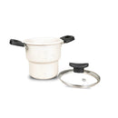 Cuscuzeiro 14cm Antiaderente Teflon Tampa de Vidro Cozimento Rápido e Sem Grudar