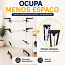 DryFlex -  Varal 3 Andares Reforçado Com Rodinhas Dobrável Portátil - Entrega Grátis