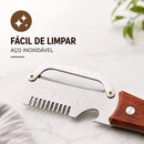 Fatiador 3 em 1 - Faca Multifuncional em Aço Inox para Descascar e Fatiar - Entrega Grátis