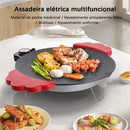 GrillMax - Grill Elétrico Antiaderente de Pedra Vulcânica Maifan Stone