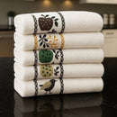 Kit 10 Panos de Prato 40x65 Jacquard Atoalhado  Alta Absorção, Macio e Resistente para Cozinha