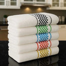 Kit 10 Panos de Prato 40x65 Jacquard Atoalhado  Alta Absorção, Macio e Resistente para Cozinha