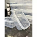 Kit Conjunto 10 Marmitas 800ml com travas Herméticas Transparente