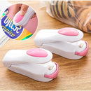 Mini Máquina Seladora de Plástico Lacre Fácil + Ímã de Geladeira