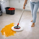 Mop Giratório com Balde Centrífuga 9L  Limpeza Rápida e Sem Esforço