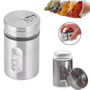 Porta Saleiro e Pimenteiro Inox com Vidro – 100ml