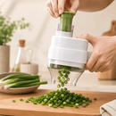 UltraMax 4 em 1 – Triturador Elétrico Sem Fio para Alho e Legumes, Rápido e Prático - Entrega Grátis